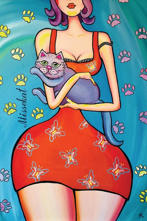 Pussycat by Lena Smirnova wall art