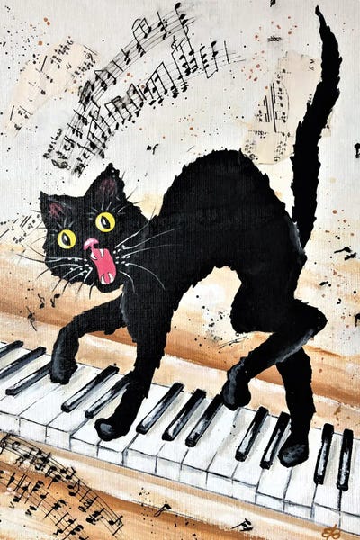 Office Humor: Black Cat by Lena Smirnova