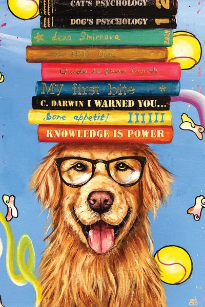 Golden Retrievers: Dog With Balls I by Lena Smirnova