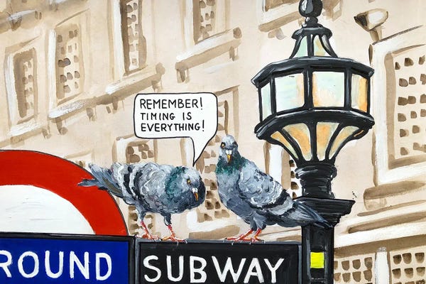 Doves & Pigeons: Timing Is Everything by Lena Smirnova