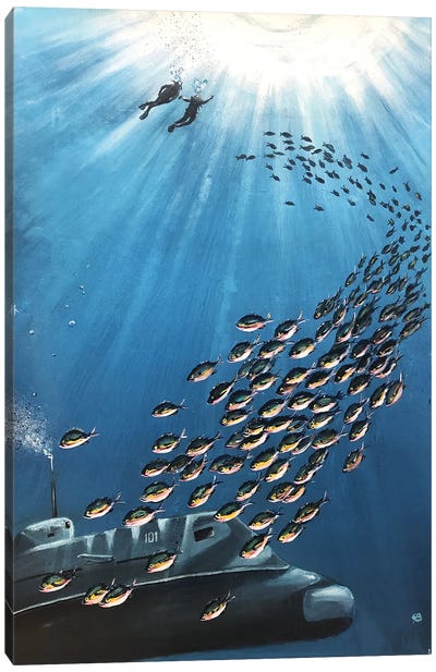 Big Fish II Canvas Art Print - Lena Smirnova
