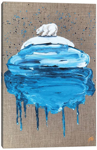 Ice III Canvas Art Print - Polar Bear Art