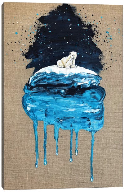 Ice VI Canvas Art Print - Polar Bear Art