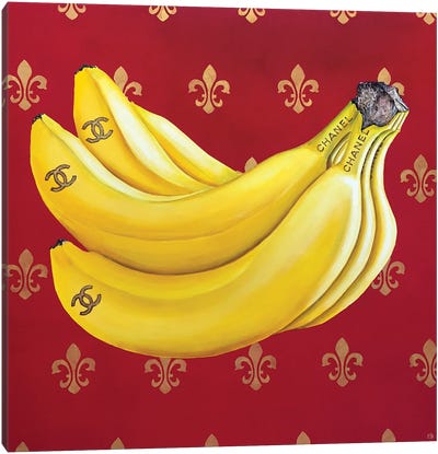 Chanel Forever II Canvas Art Print - Banana Art