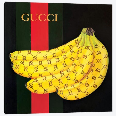 Gucci Bananas Canvas Print #LSV4} by Lena Smirnova Canvas Artwork