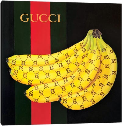 Gucci Bananas Canvas Art Print - Fruit Art