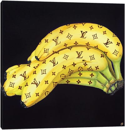 Louis Vuitton Bananas I Canvas Art Print - Banana Art