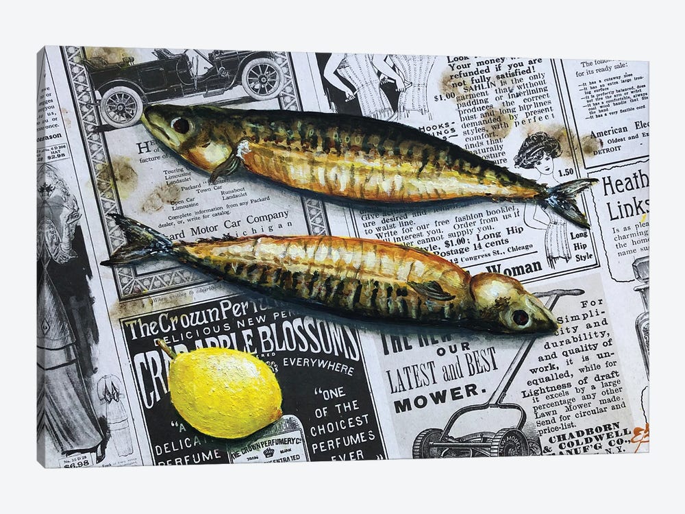 Holy Mackerel! It'S A Fish Day Today II by Lena Smirnova 1-piece Art Print