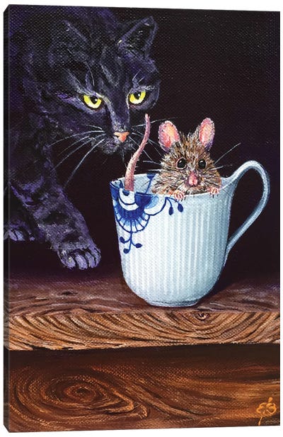 Tea For Two VIII Canvas Art Print - Mouse Art