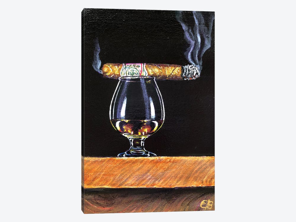 Whiskey And Cigar II by Lena Smirnova 1-piece Art Print