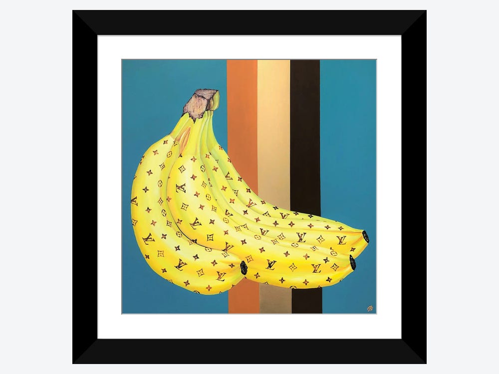 Contemporary Art - Acrylic on canvas - Louis Vuitton Banana 1 - Bruto