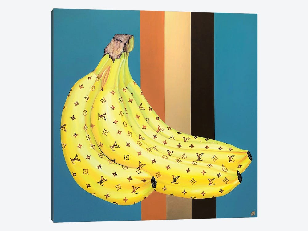 Yellow Dripping LV Banana Fashion Wall Art Print India
