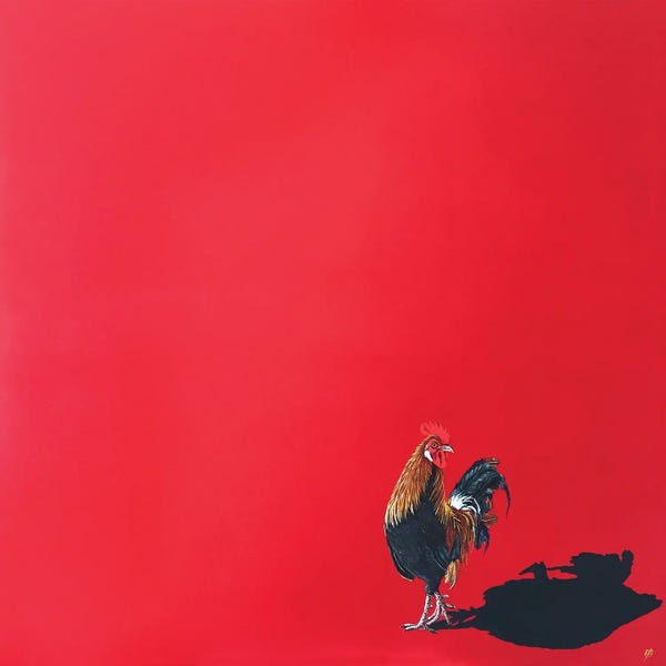 Chickens & Roosters: Only A Shadow For A Company Iii by Lena Smirnova