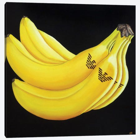 The Banana Glory Hole. Canvas Print 30x42 Cm. 11.811x16.5354