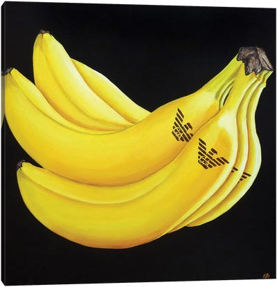 Strictly Armani Canvas Art Print - Banana Art