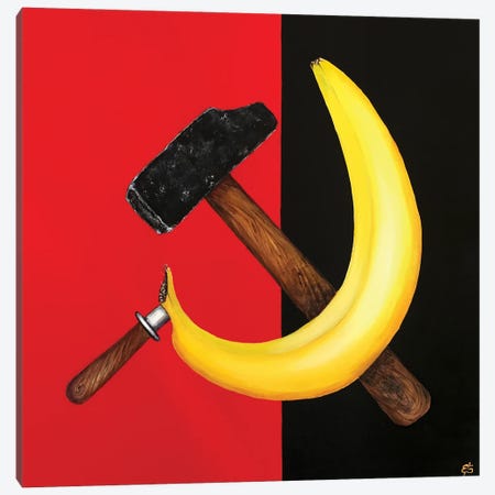 Hammer And Sickle Canvas Print #LSV9} by Lena Smirnova Canvas Print