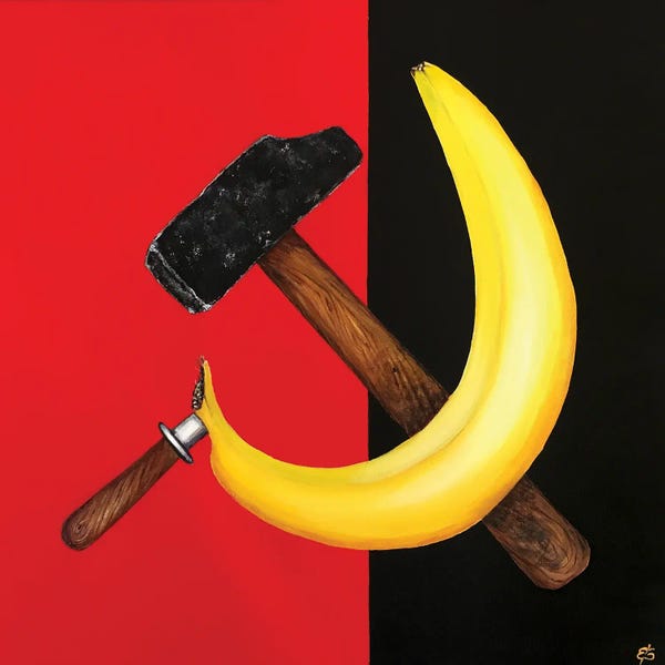 Satirical Humor: Hammer And Sickle by Lena Smirnova