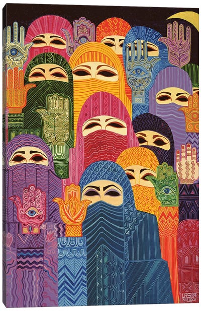 The Hands Of Fatima, 1989 Canvas Art Print - Egypt