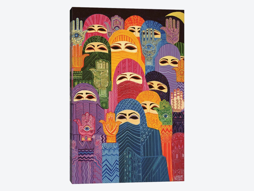 The Hands Of Fatima, 1989 by Laila Shawa 1-piece Canvas Artwork