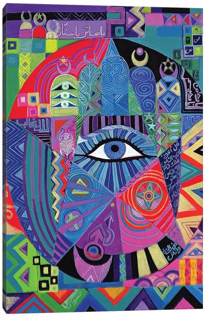 Eye Of Destiny, 1992 Canvas Art Print - Eyes
