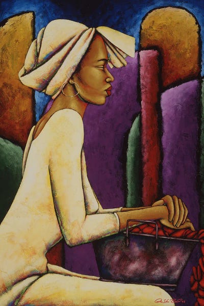 Uhmm by LaShun Beal framed canvas print