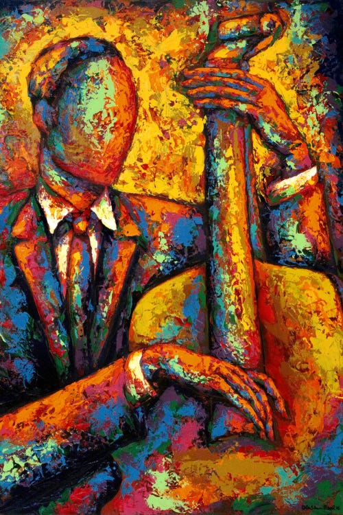 Bass Player III by LaShun Beal wall art