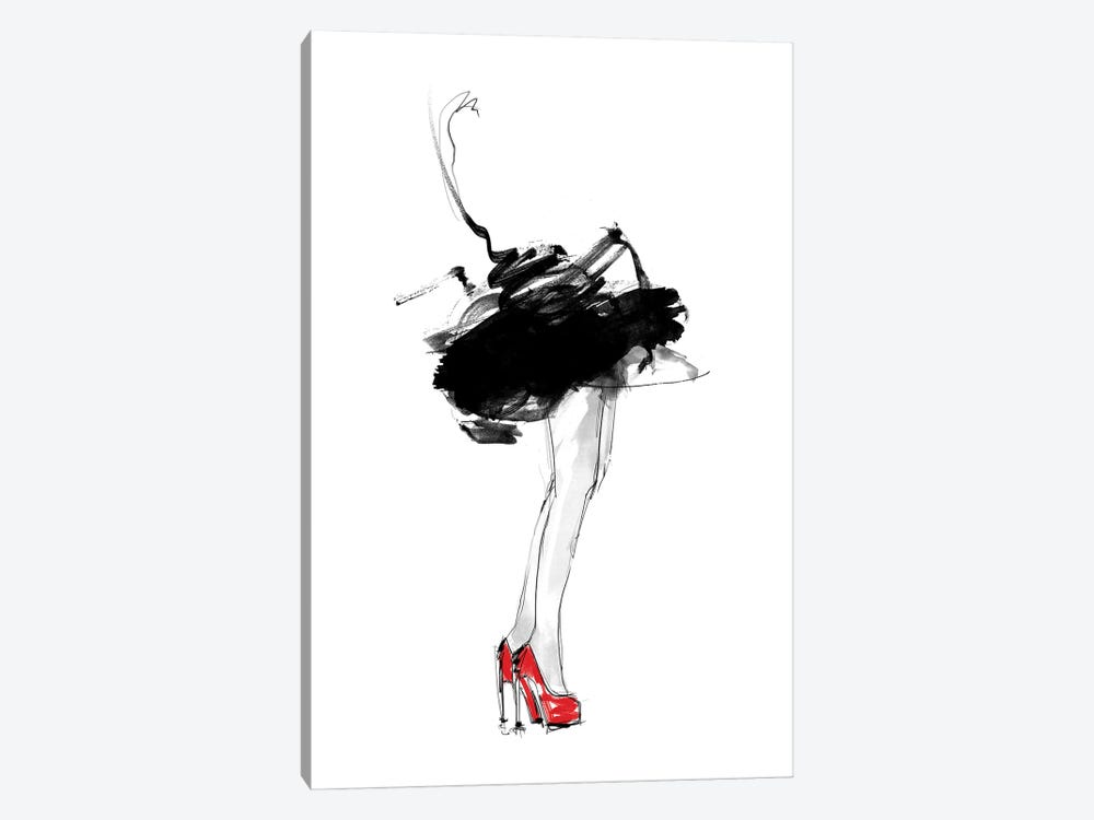 Red Shoes by Lotta Larsdotter 1-piece Canvas Artwork