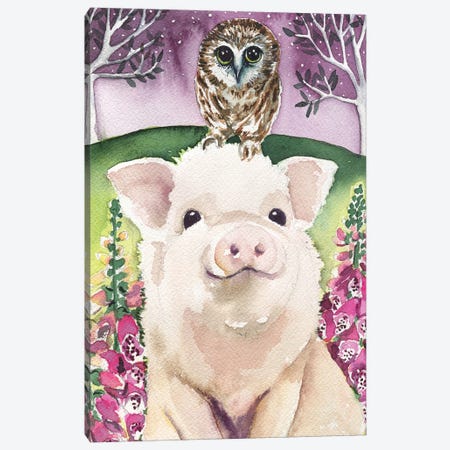 Year Of The Pig Canvas Print #LTB115} by Linnea Tobias Canvas Wall Art