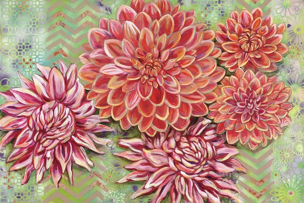 Floral Close-Ups: Dahlia Garden by Linnea Tobias