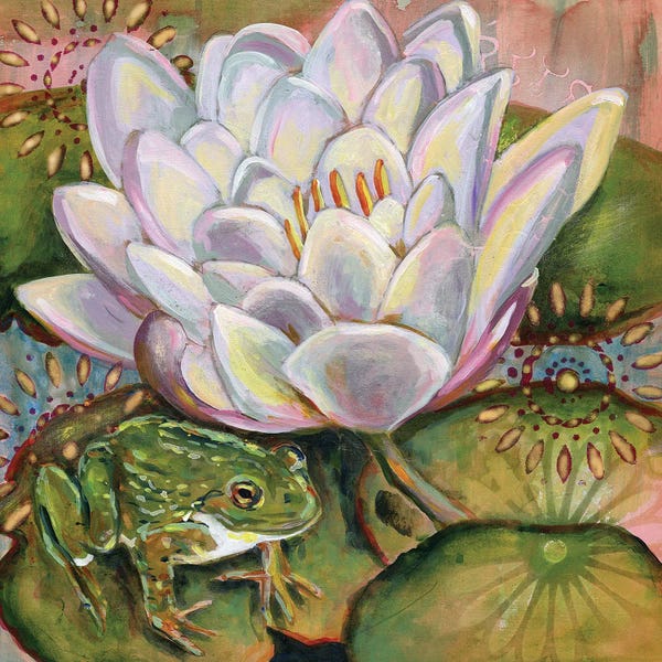 Lotuses: Frog II by Linnea Tobias
