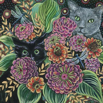 The Dragonfly Hunt by Linnea Tobias art print