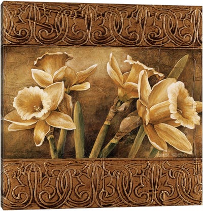 Golden Daffodils I Canvas Art Print