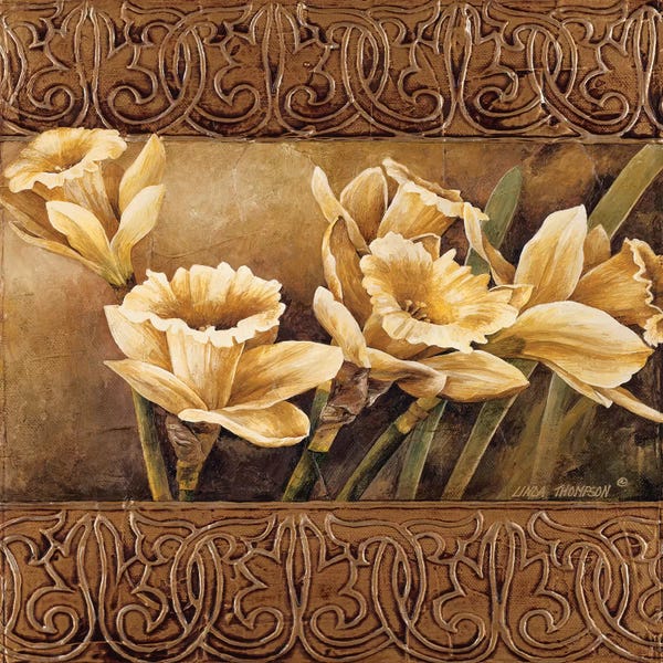 Linda Thompson: Golden Daffodils II by Linda Thompson