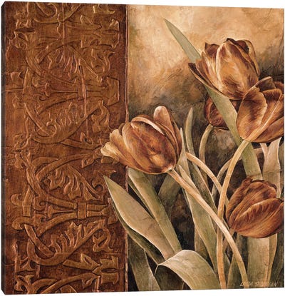 Copper Tulips I Canvas Art Print