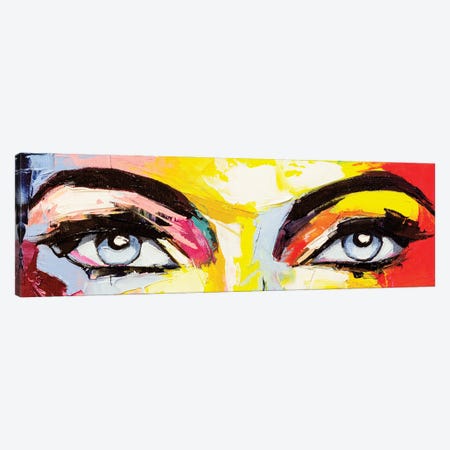 Pop Color Eyes IV Canvas Print #LTK4} by Lana Tikhonova Art Print