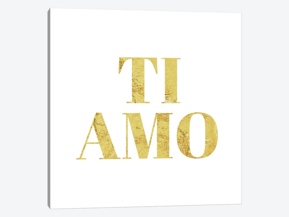 "Ti Amo" Yellow by 5by5collective 1-piece Art Print