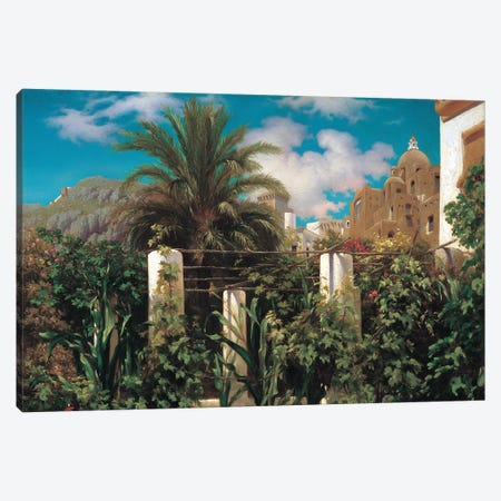 A Garden In Capri Canvas Print #LTN1} by Frederic Leighton Art Print