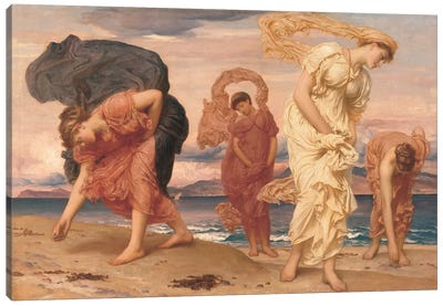 By The Sea Canvas Art Print - Neoclassicism Art