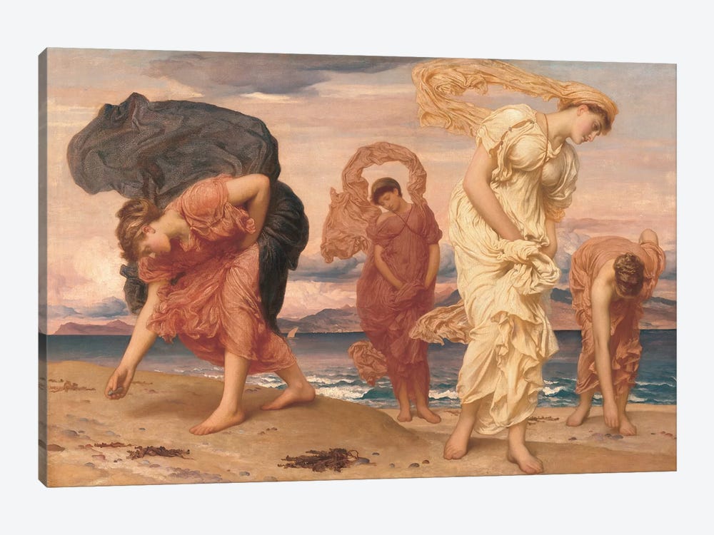 By The Sea by Frederic Leighton 1-piece Canvas Art
