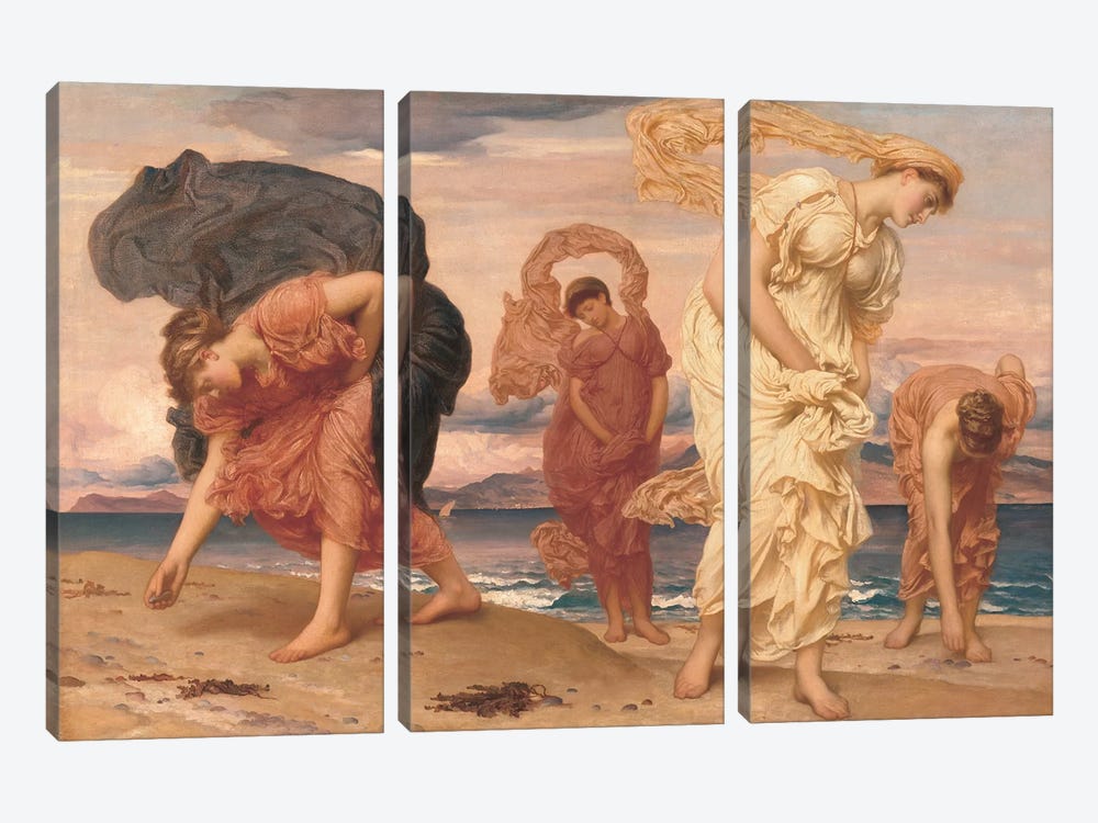 By The Sea by Frederic Leighton 3-piece Canvas Wall Art