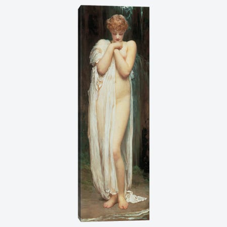 Crenaia, The Nymph Of The Dargle Canvas Print #LTN5} by Frederic Leighton Canvas Wall Art