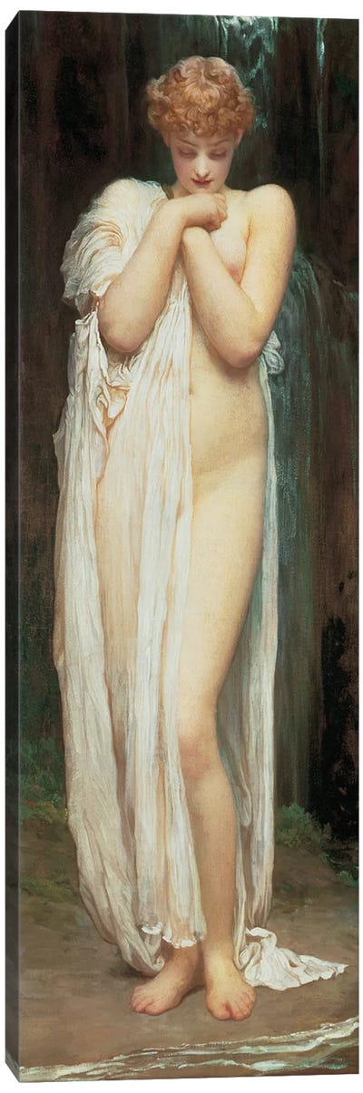 Crenaia, The Nymph Of The Dargle Canvas Art Print - Frederick Leighton