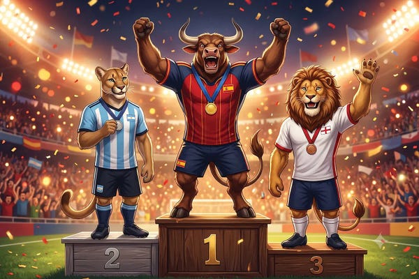Soccer: The Winner's Podium by 5by5collective