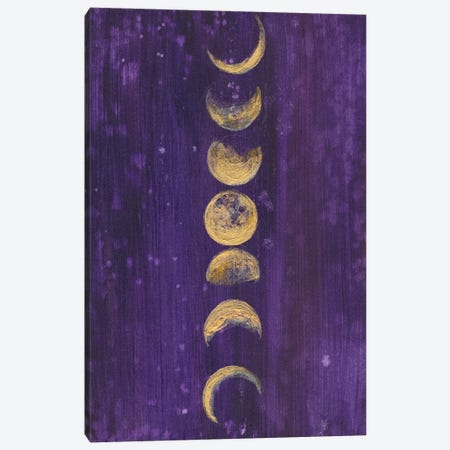 Moon Phases Canvas Print #LTR18} by Christine Lindstrom Canvas Art Print