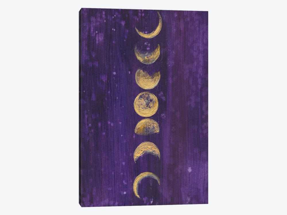 Moon Phases by Christine Lindstrom 1-piece Canvas Print