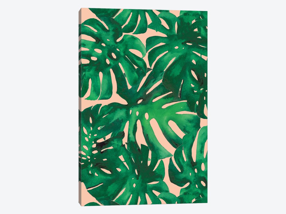 Monstera Leaves by Christine Lindstrom 1-piece Canvas Art
