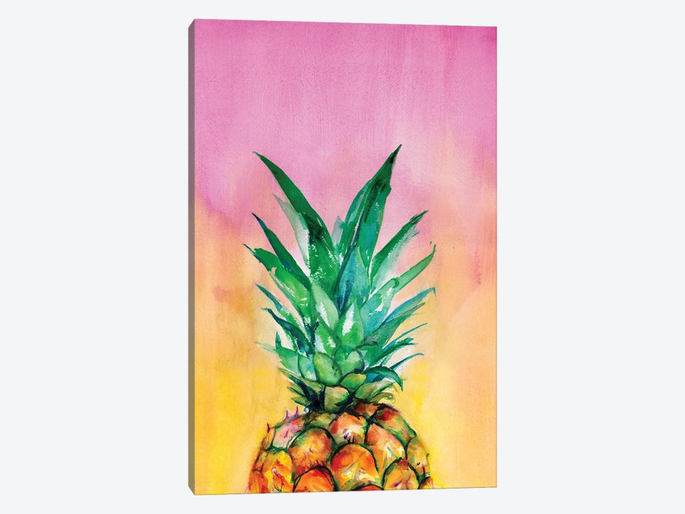 Ombre Pineapple by Christine Lindstrom 1-piece Canvas Art