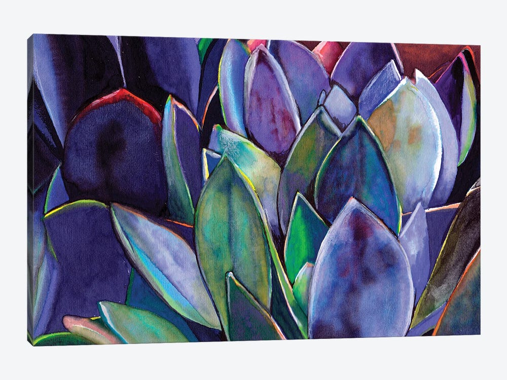 Purple Agave by Christine Lindstrom 1-piece Canvas Art Print