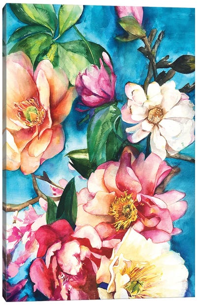 Tropical Floral I Canvas Art Print - Christine Lindstrom