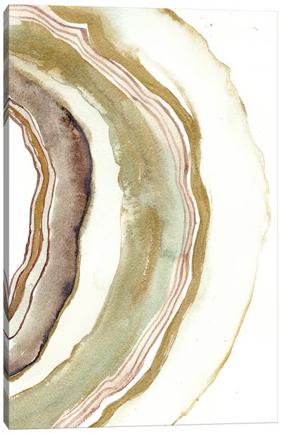 White Agate Canvas Art Print - Agate, Geode & Mineral Art